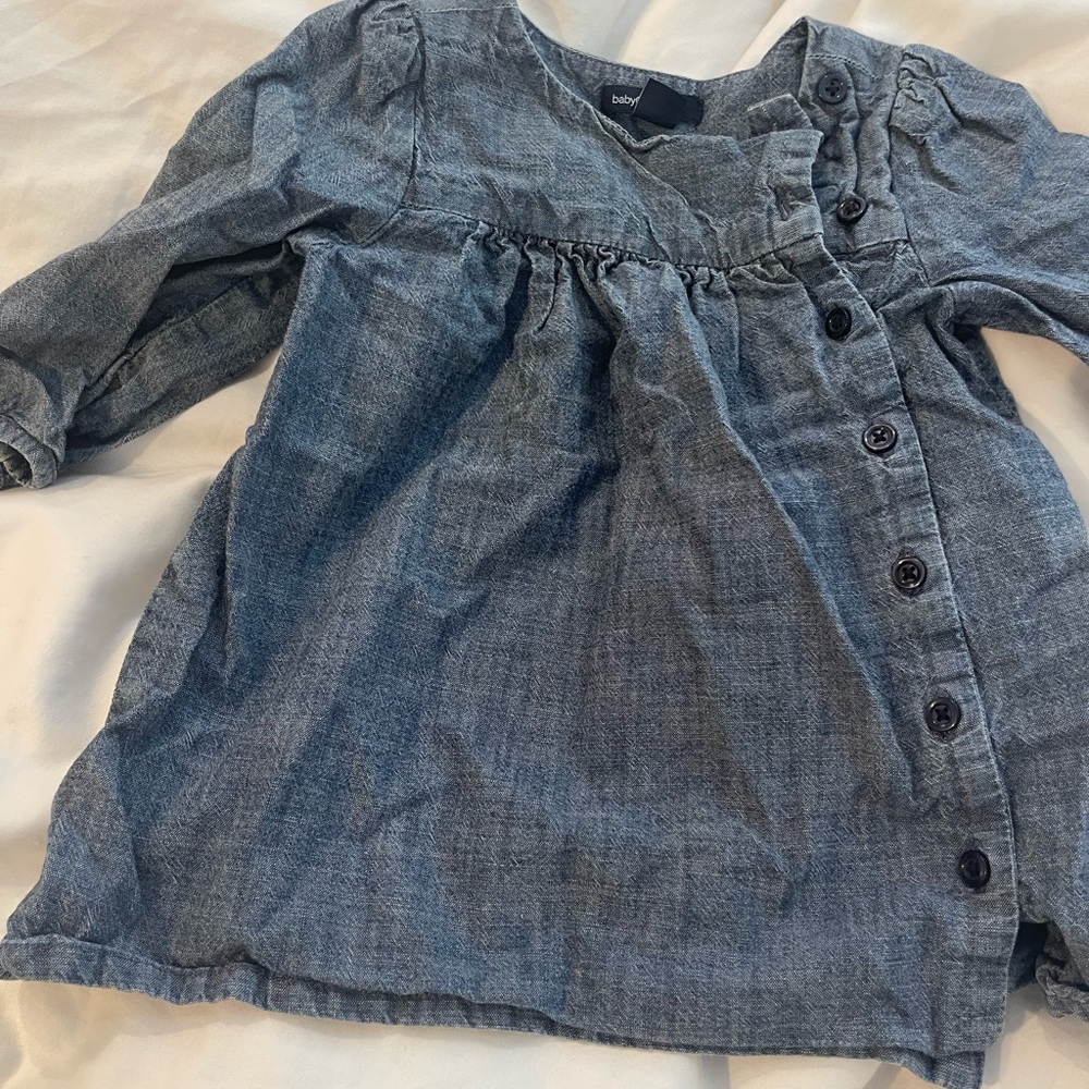 gap jean dress 6-12